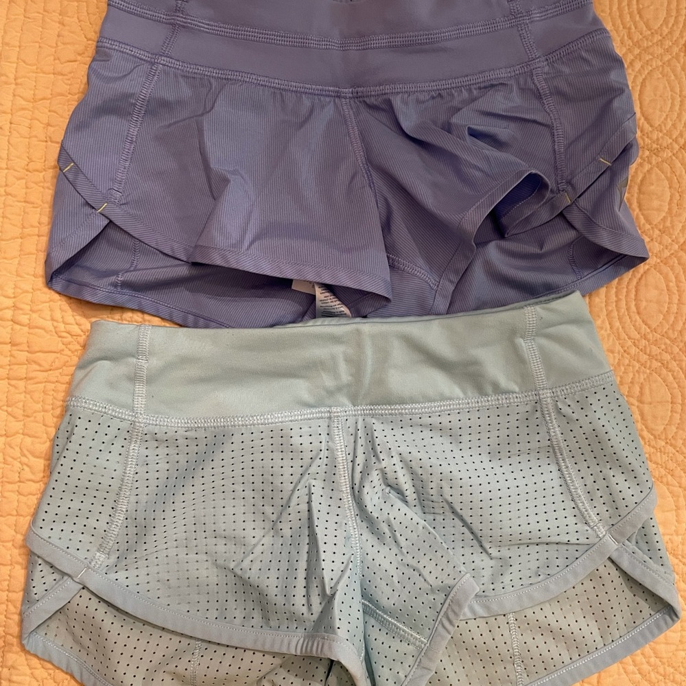 Ivivva Girls Size 6 - Two Pair of Speed Shorts